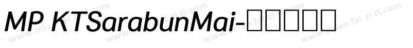MP KTSarabunMai字体转换